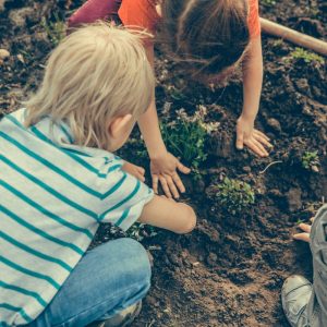 Children Gardening